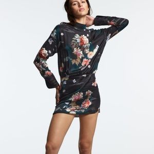 ZARA Printed mini dress